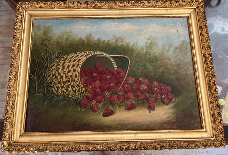 Painting Basket of Strawberries