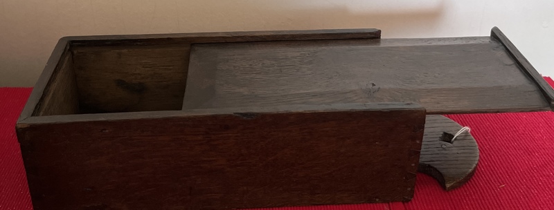 Sliding Oak Candle Box
