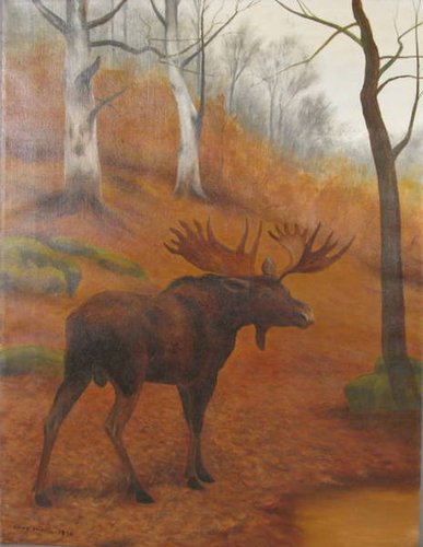 Moose Painting