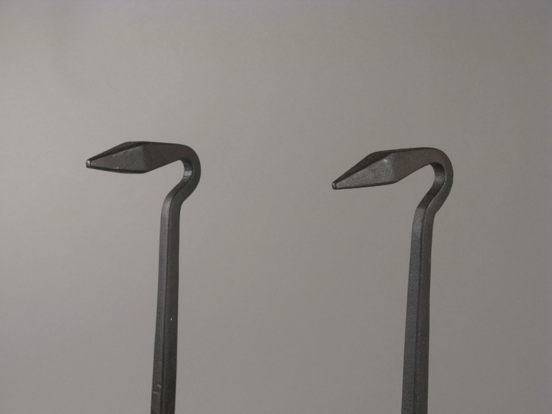 Early 18thc. Wrought Iron Andirons