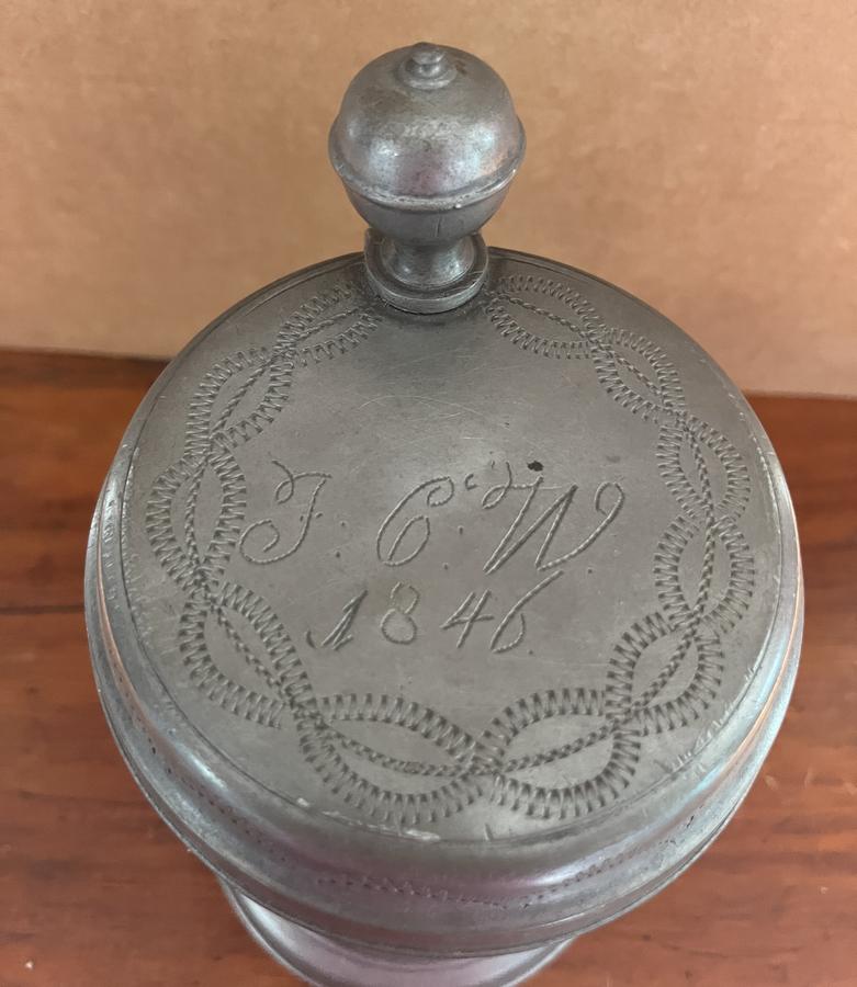 Pewter Tankard dtd 1846