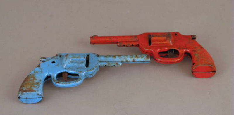 Toy Dualing Tin Pistols