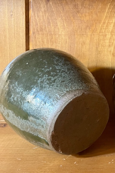 Green Redware Jug