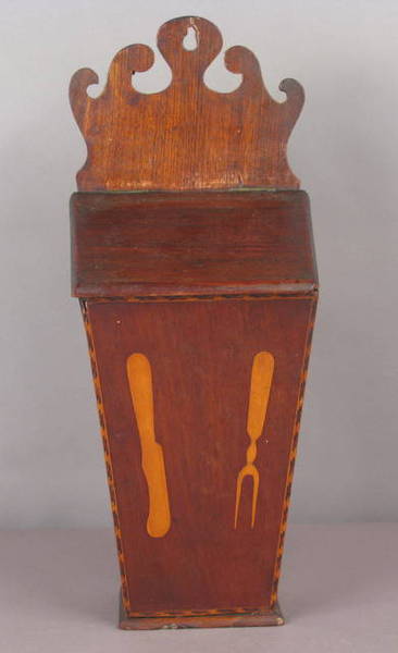 19thc. Inlaid Cutlery Box