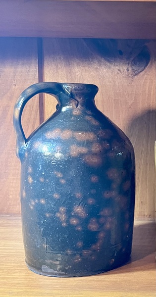 Spotted Redware Jug
