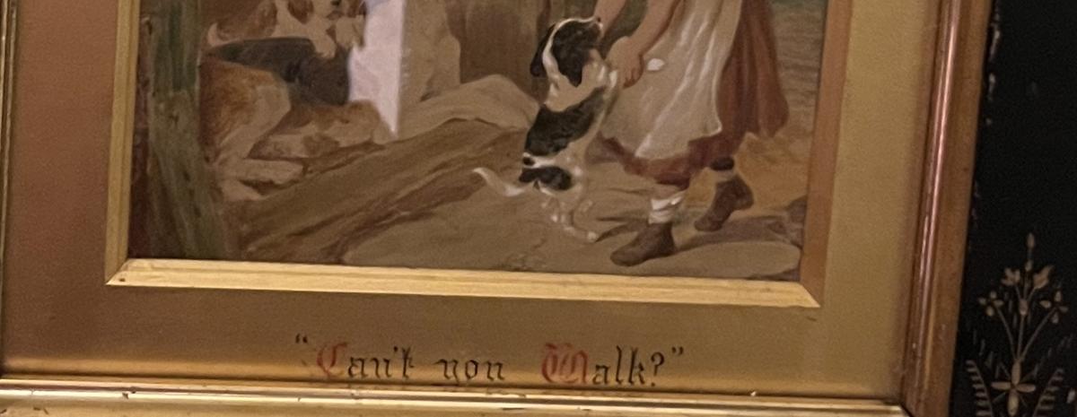 Victorian Hand Tinted Print