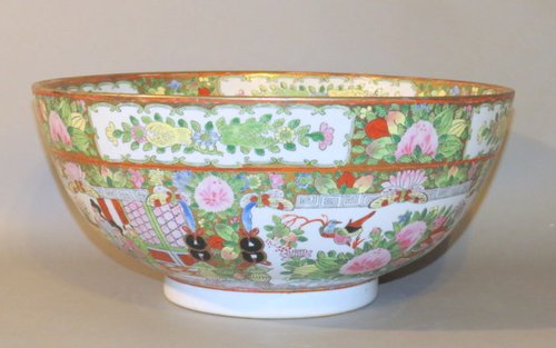 Rose Medallion Punch Bowl