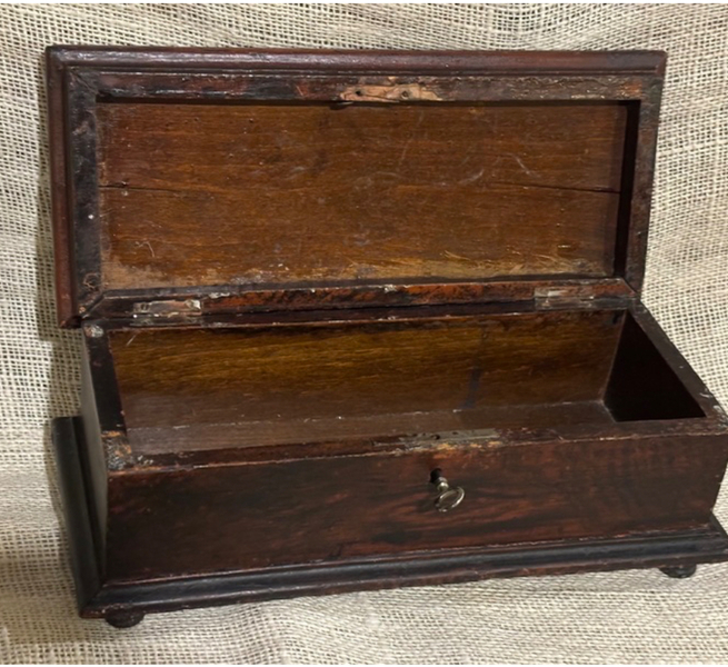 19thc. Painted Grained Document Box