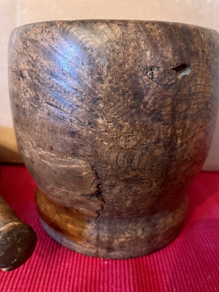 Burl Mortar and Pestle