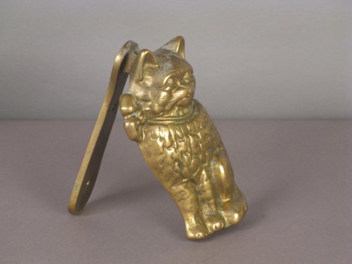 Brass Cat Door Knocker