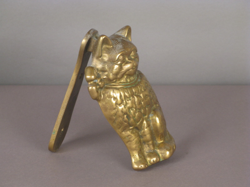 Brass Cat Door Knocker