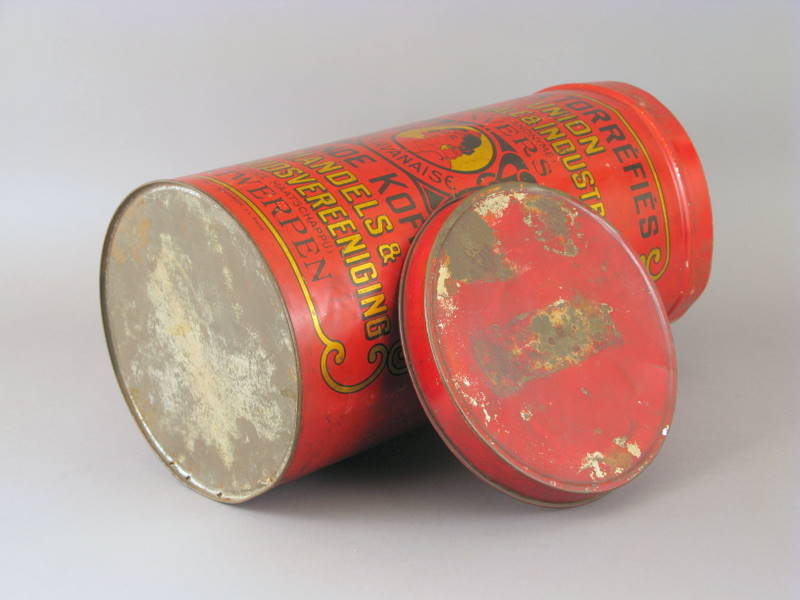 Large Red Coffee Tin