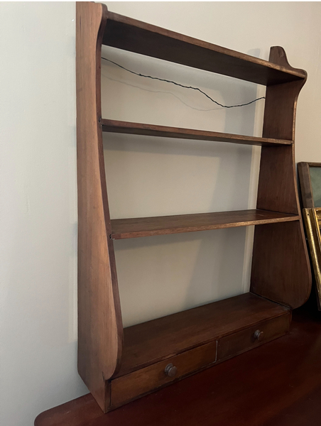 19thc. Whaleside Shelf with Drawers