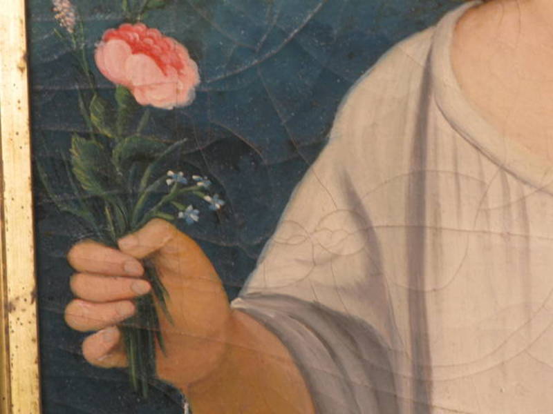 Early 19thc. Posthumous Portrait of Child