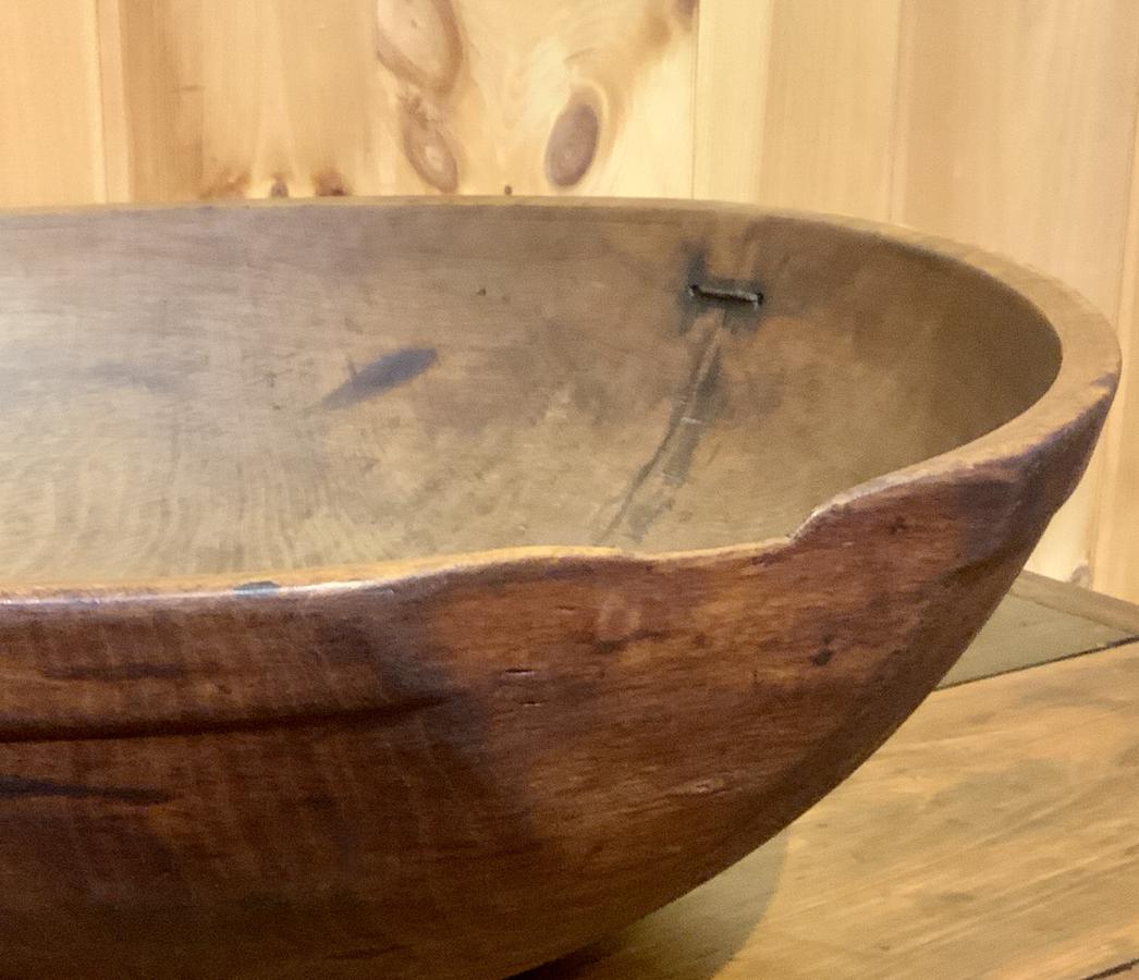 19th Century LARGE Turned Bowl
