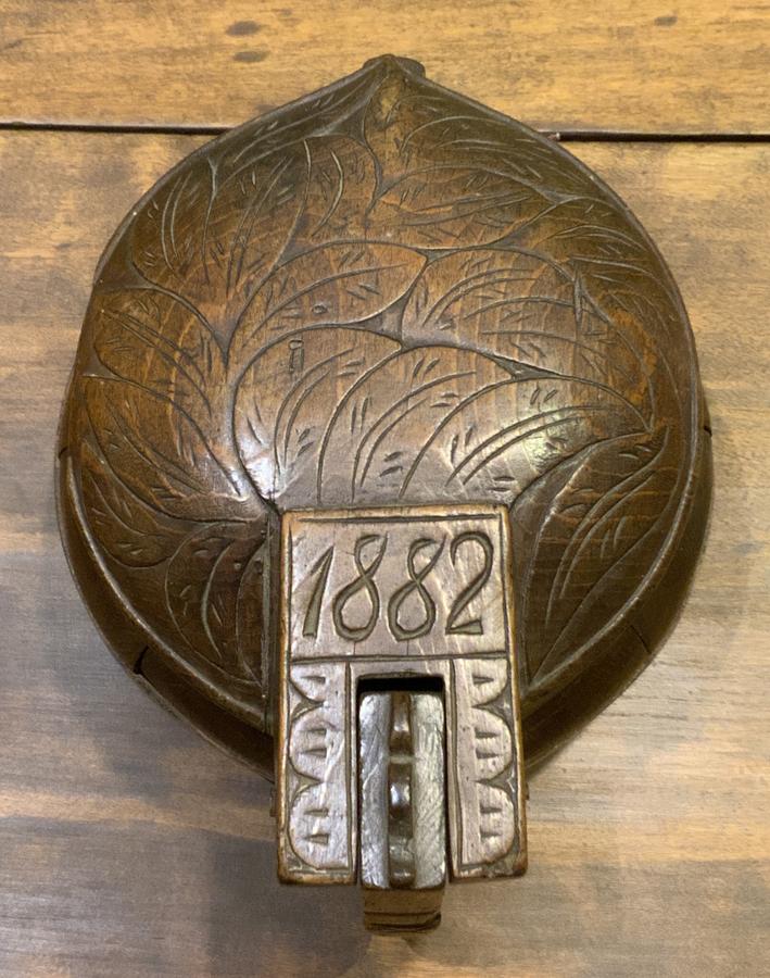 Scandinavian Staved Butter Tub Dated 1882
