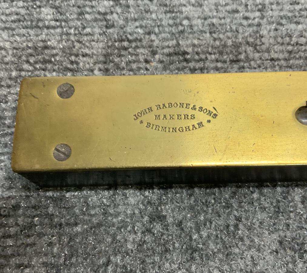 Rabone & Sons Brass Bound Ebony Level
