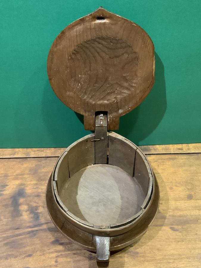 Scandinavian Staved Butter Tub Dated 1882