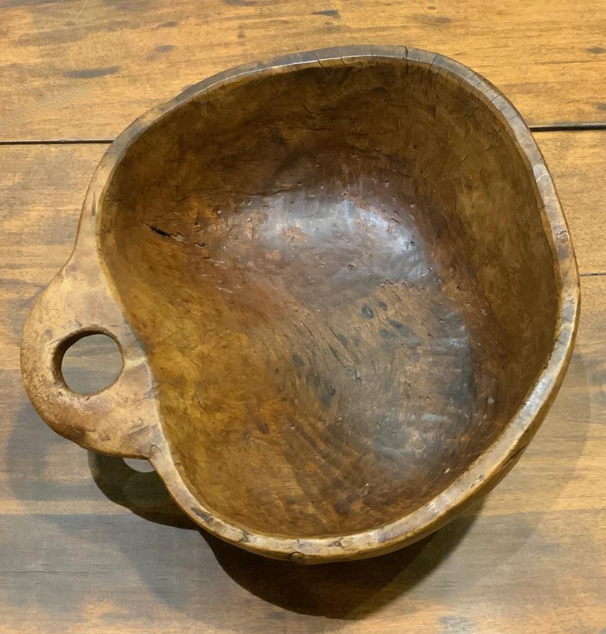 Primitive Carved Burl Scoop