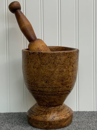 Burl Mortar with Hardwood Pestle