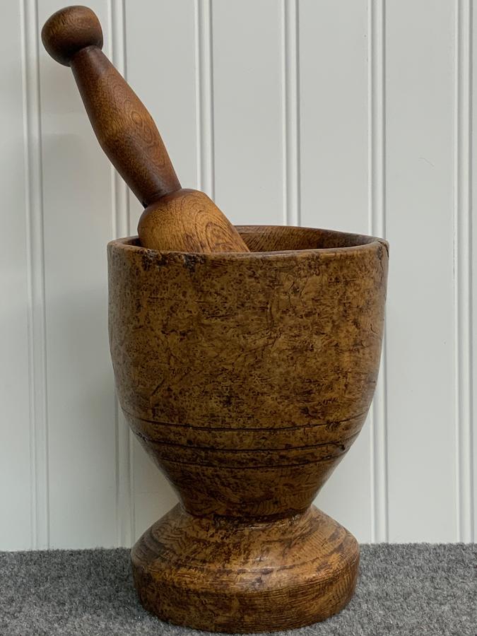 Burl Mortar with Hardwood Pestle
