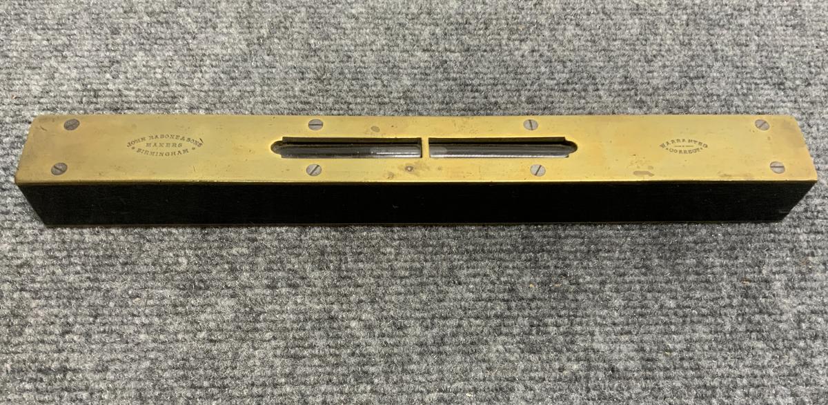 Rabone & Sons Brass Bound Ebony Level