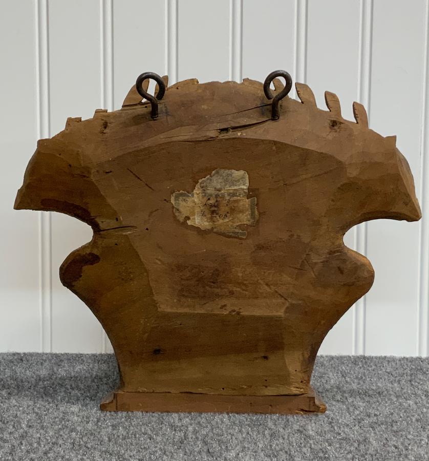 Hand Carved Walnut Wall Bracket