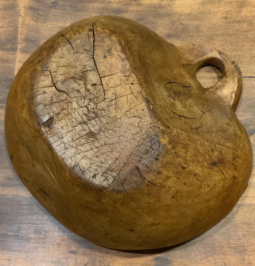Primitive Carved Burl Scoop