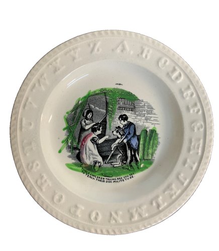 19th Century English Child’s ABC Plate
