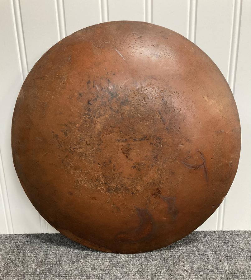 Redware Charger with Unique Slip Decorated Design