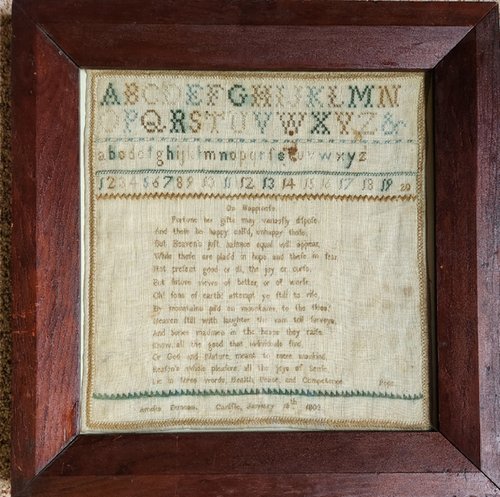 1803 Carlisle Pennsylvania Sampler