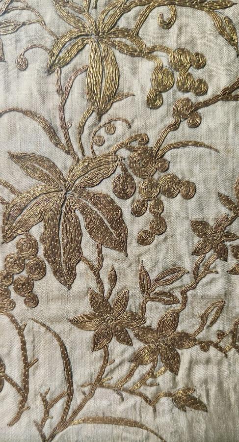 Late 18th early 19th Century Framed Goldwork