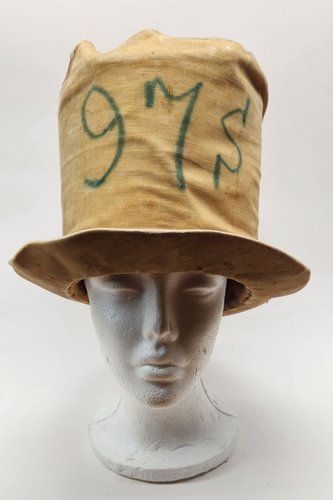19th Century Velvet Top Hat