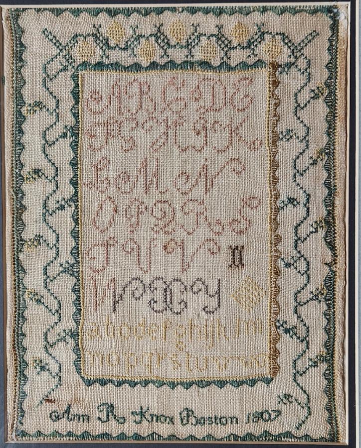 1807 Boston MA Sampler