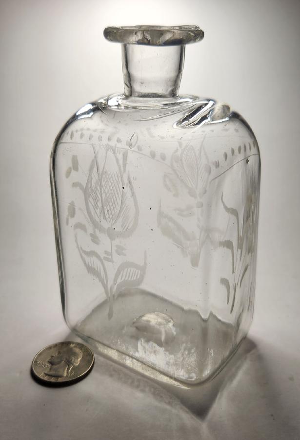 Early Stiegel Bottle
