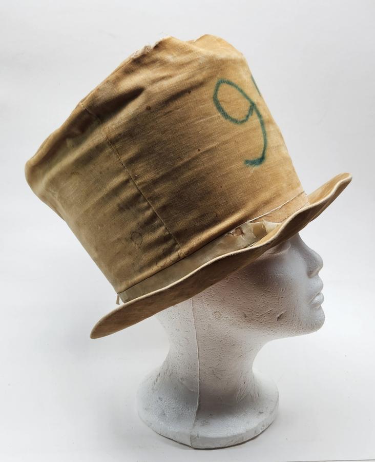 19th Century Velvet Top Hat