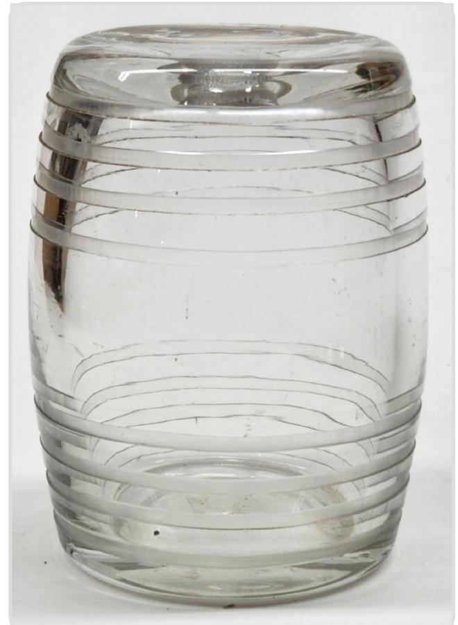 1824 Figural Barrel Ink Well