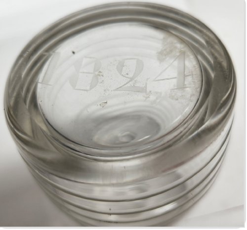 1824 Figural Barrel Ink Well