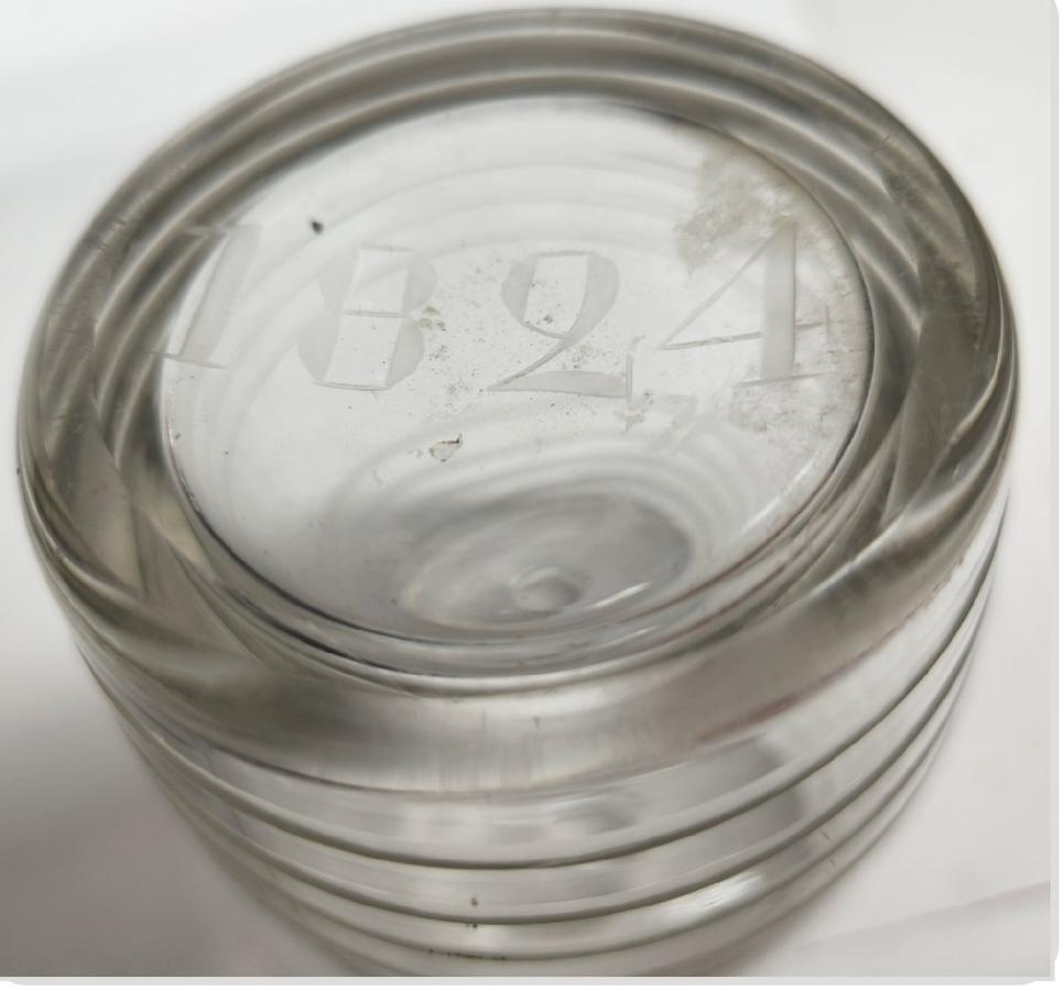 1824 Figural Barrel Ink Well