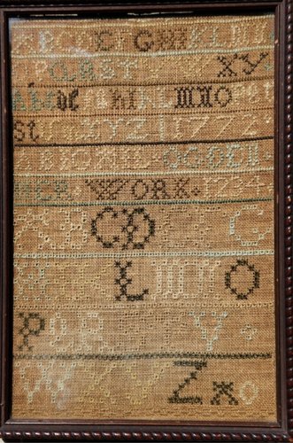 Small 1772 PA Quaker Sampler