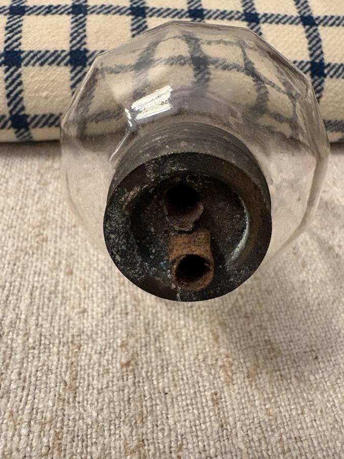 19TH C AMERICAN BLOWN PEG LAMP