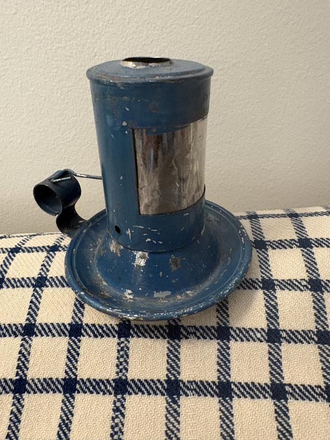 #19TH C TIN MICA LANTERN