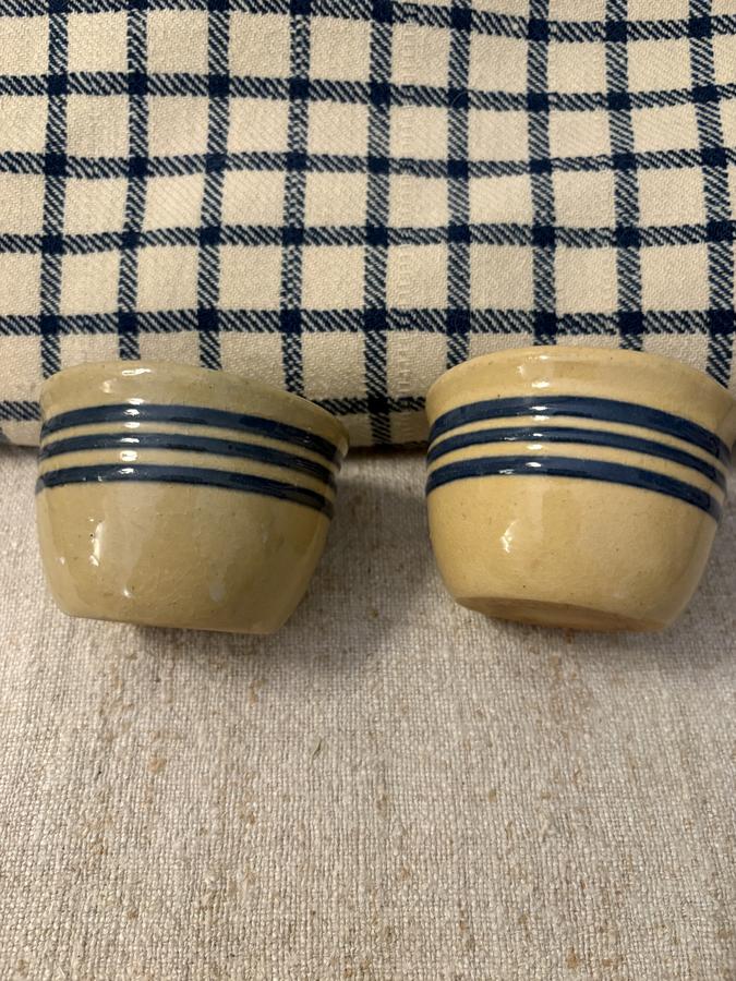 PAIR C 1890 CUSTARD CUPS
