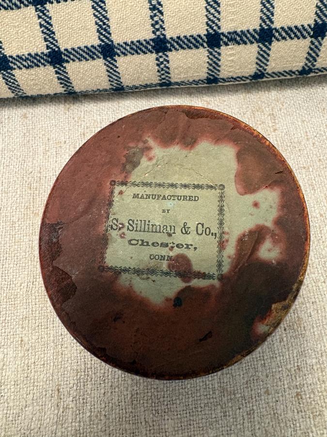 *19TH C SILLIMAN INK AND PEN HOLDER