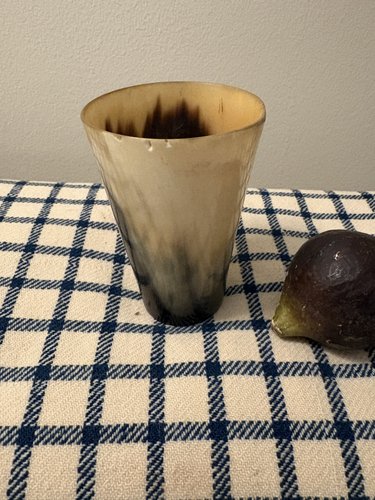18TH C REVOLUTIONARY WAR HORN CUP