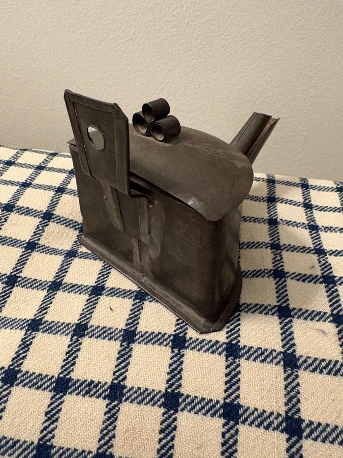 RARE C. 1800-1825 TIN BETTY LAMP