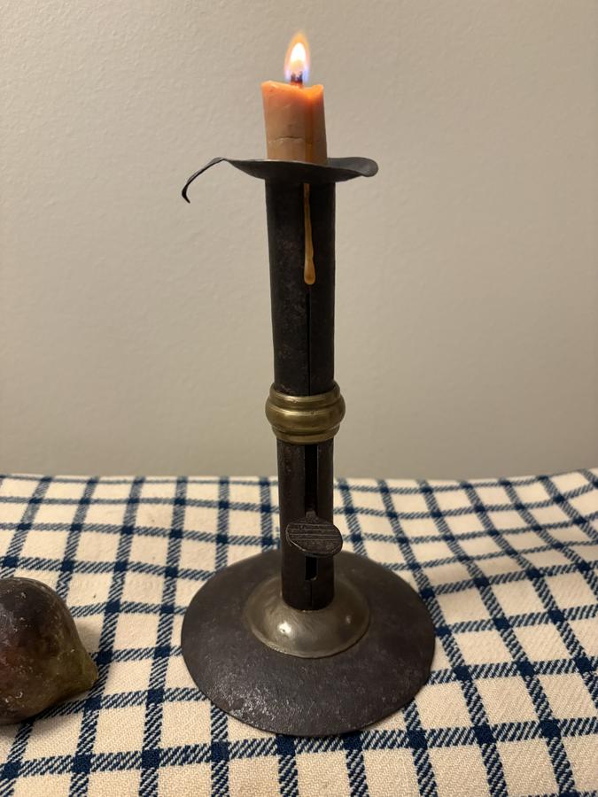 18TH C BRASS WEDDING BAND HOGSCRAPER