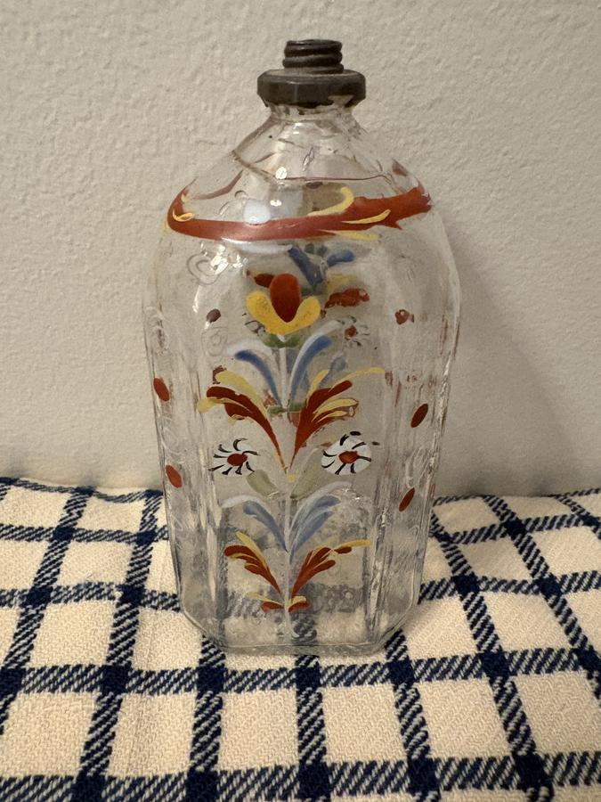 18TH C STEIGLE-TYPE PERFUME BOTTLE