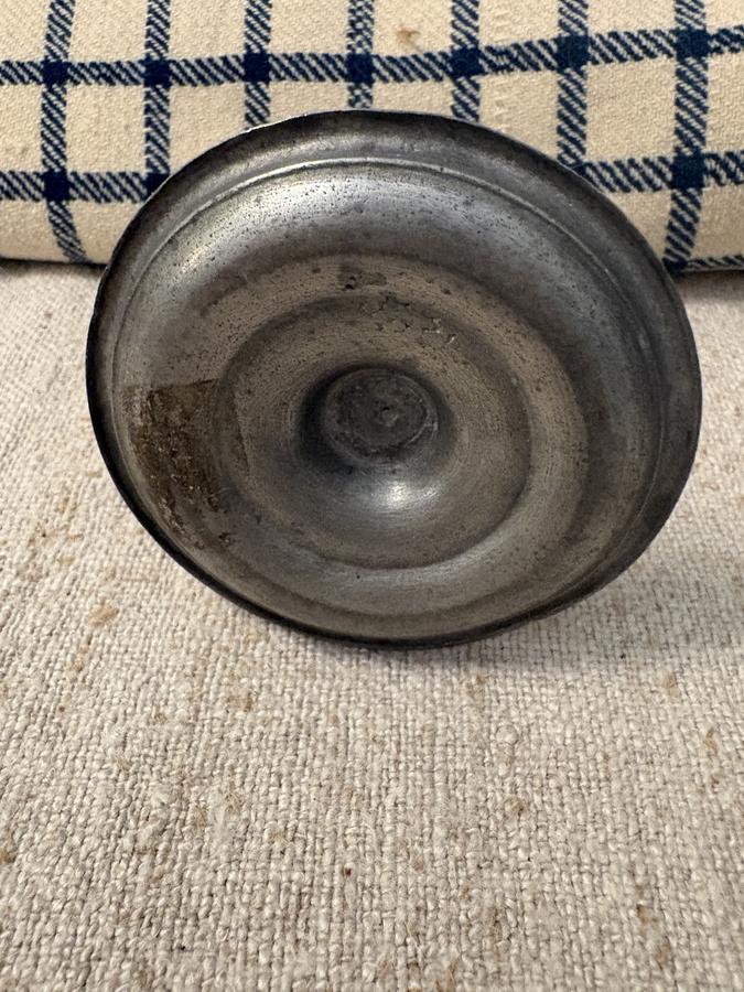 *19TH C PEWTER WHALE OIL LAMP
