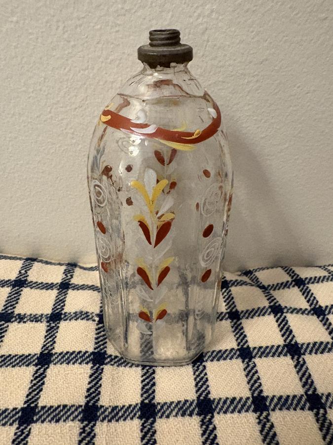18TH C STEIGLE-TYPE PERFUME BOTTLE